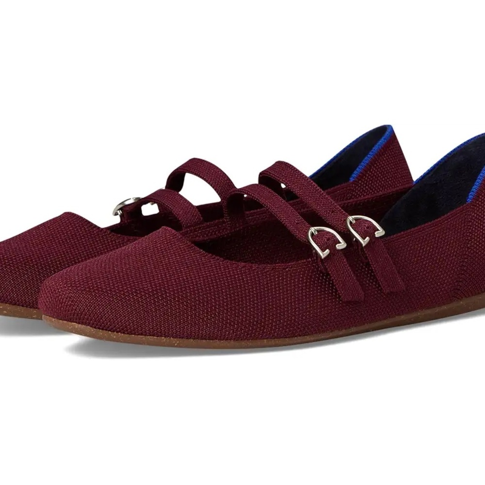 Rothy's The Double Buckle Mary Jane (burgandy)